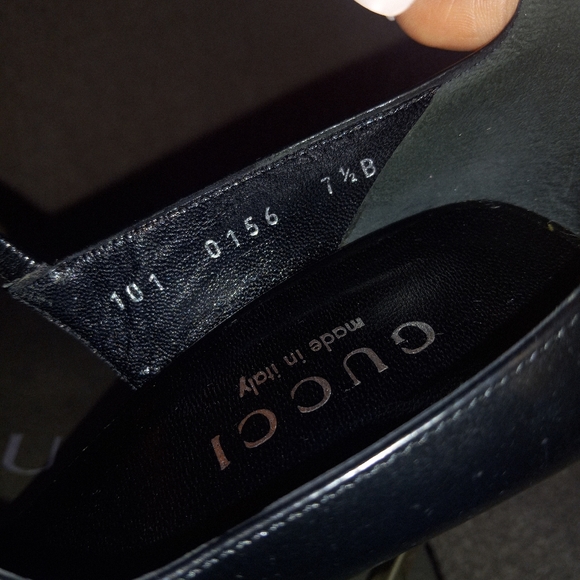 GUCCI HEELS BLACK SZ 7.5 B - Picture 3 of 9